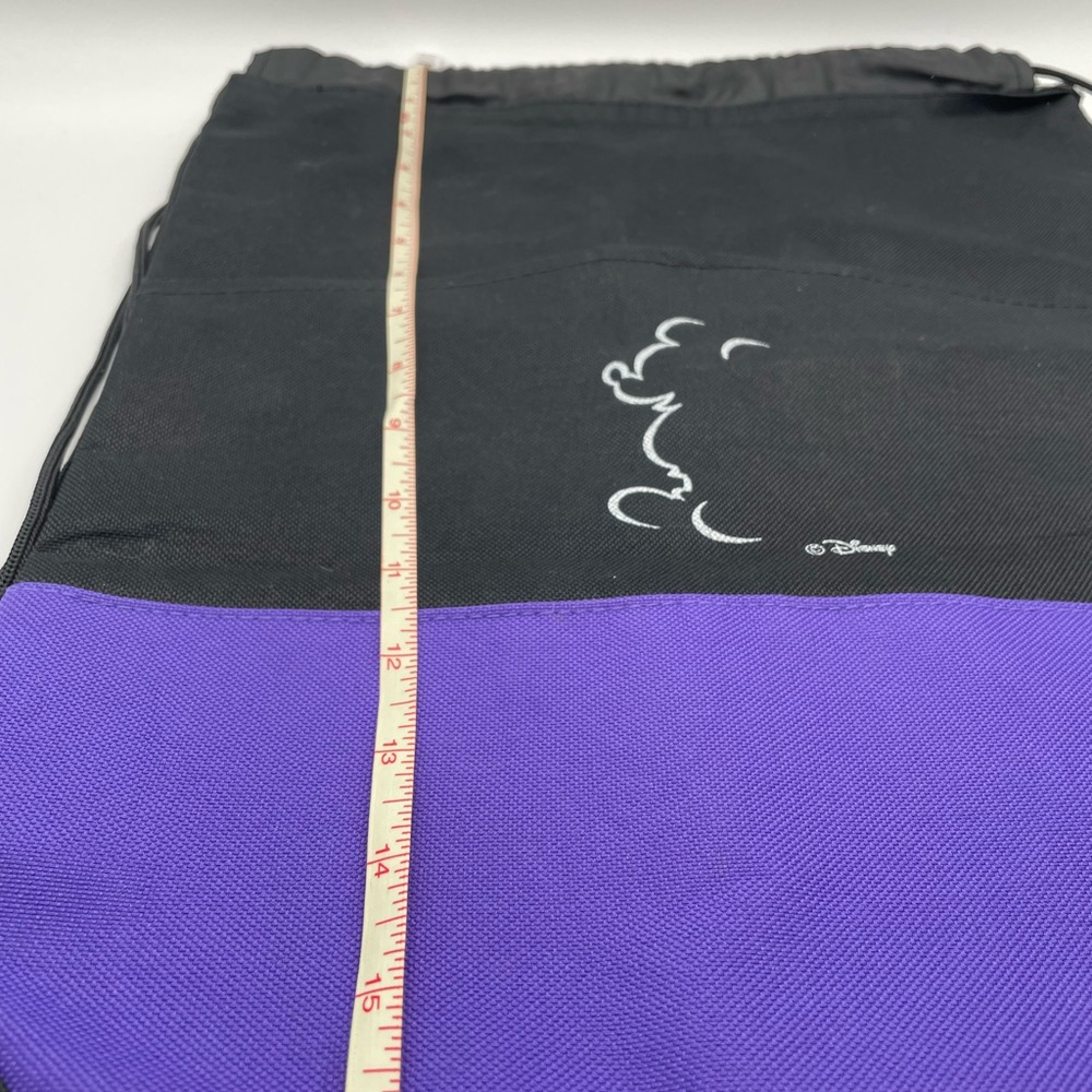 Disney Mickey Drawstring Backpack Purple & Black - image 4